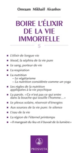 Boire l'elixir de la vie immortelle