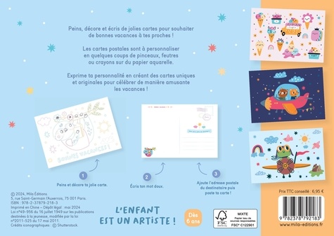 Bonnes vacances !. 16 cartes détachables à décorer et à offrir !