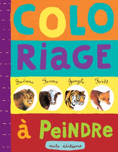 Coloriage à peindre : la savane, la ferme, la jungle, la forêt