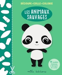  Mila Editions - Les animaux sauvages - Découpe, colle, colorie.
