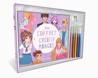  Mila Editions - Mon coffret créatif mangas - Avec un livre de coloriage, 5 feutres et 15 stickers.