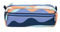 Trousse rectangulaire à 2 fermetures éclair - Série The Fun - Bleu