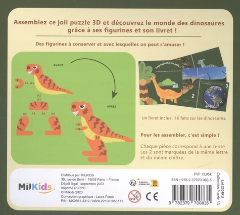 Le monde des dinosaures. Un livret sur les dinosaures inclus