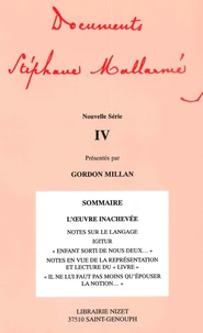 Documents Stéphane Mallarmé