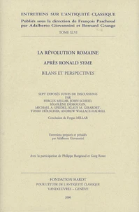 La révolution romaine après Ronald Syme