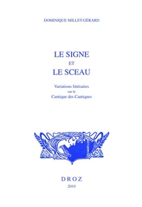 Le signe et le sceau