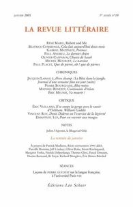 La Revue littéraire N° 10, janvier 2005