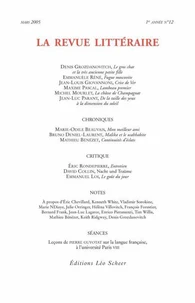 La Revue littéraire N° 12, mars 2005