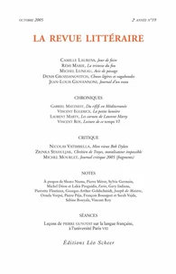 La Revue littéraire N° 19, octobre 2005