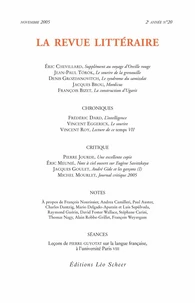 La Revue littéraire N° 20, novembre 2005