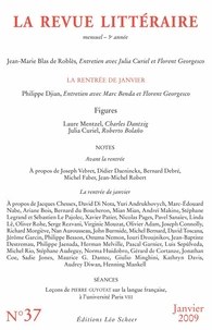 La Revue littéraire N° 37, janvier 2009