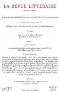 La Revue littéraire N° 37, janvier 2009