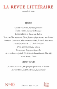 La Revue littéraire N° 40, juin 2009