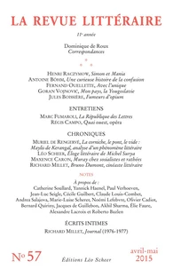 La Revue littéraire N° 57, avril-mai 2015