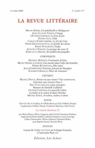 La Revue littéraire N° 7, octobre 2004