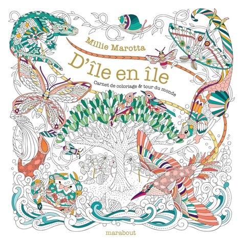 D'île en île. Carnet de coloriage & tour du monde