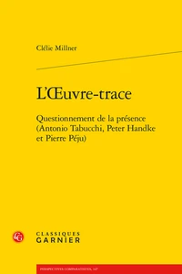 L'oeuvre-trace