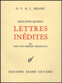 Soixante-quinze lettres inédites