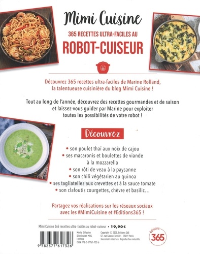 365 recettes ultra-faciles au robot-cuiseur - Mimi Cuisine - Livres - Furet  du Nord