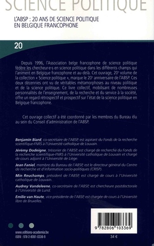 L'ABSP : 20 ans de science politique en Belgique francophone