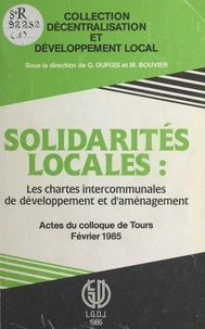 Solidarités locales, les chartes intercommunales de développement et d'aménagement