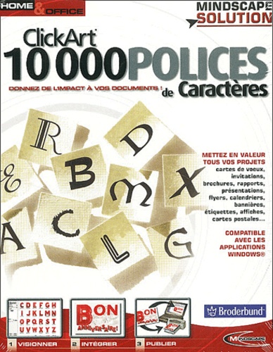  Collectif - ClickArt, 10000 polices de caractères - CD-ROM.