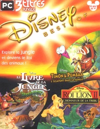  Anonyme - Coffret Disney best of : Timon & Pumbaa s'éclatent dans la jungle. Le Roi lion 2, L'honneur de la tribu. Le Livre de la jungle, Groove party - DVD-ROM.