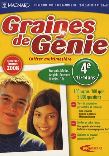  Magnard - Graines de Génie 4e - Coffret multimatière, DVD-Rom.