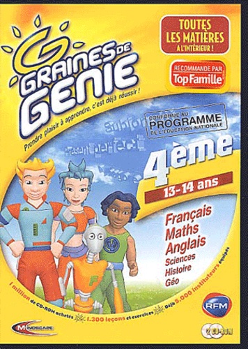  Collectif - Graines de génie 4ème - 2 CD-ROM.