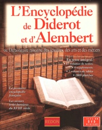  Redon - L'Encyclopédie de Diderot et d'Alembert - Ou Dictionnaire raisonné des sciences, des arts et des métiers, DVD-ROM.