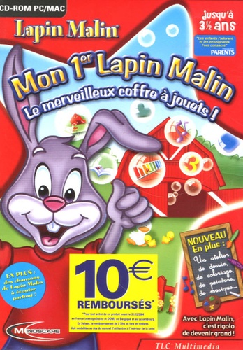  Mindscape - Mon 1er Lapin Malin : Le merveilleux coffre à jouets ! - CD-ROM.
