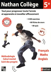 Nathan collège 5ème français maths anglais