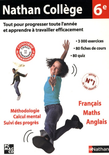  Nathan - Nathan collège 6ème français maths anglais - CD-ROM.