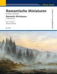 Edmund Wächter - Schott Flute Classics Vol. 1 : Miniatures romantiques - Vol. 1. flute and piano..