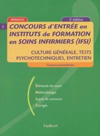 Concours d'entrée en instituts de formation en soins infirmiers (IFSI)