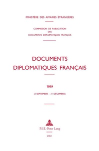  Ministère Affaires Etrangères - Documents diplomatiques français 1939-1944.