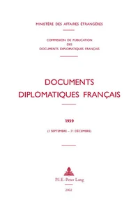 Documents diplomatiques français 1939-1944