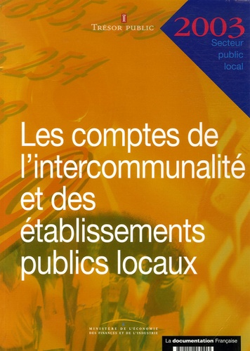  Ministère de l'Economie - Les comptes de l'intercommunalité et des établissements publics locaux.