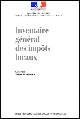  Ministère de l'Intérieur - Inventaire général des impôts locaux.