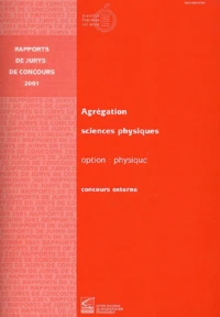 Agregation Externe Sciences Physiques Option Physique. Concours Externe 2001