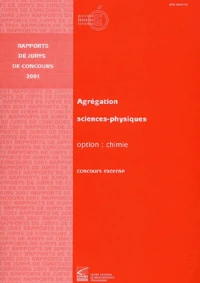 Agregation Sciences-Physiques Option Chimie. Concours Externe 2001