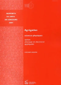 Agregation Sciences Physiques Option Physique Et Electricite Appliquees. Concours Externe 2001