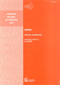 Certificat d'aptitude au professorat de l'enseignement du second degré Lettres modernes