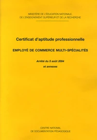 Certificat d'Aptitude Professionnelle Employé de commerce multi-spécialités