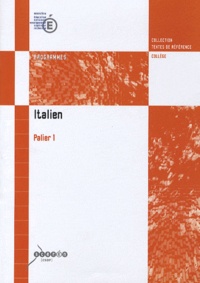  Ministère Education Nationale - Italien Palier 1 - Programmes.