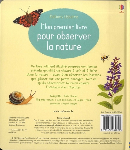 Mon premier livre pour observer la nature