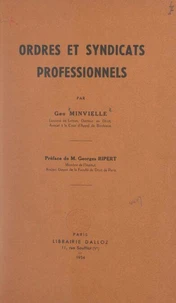 Ordres et syndicats professionnels