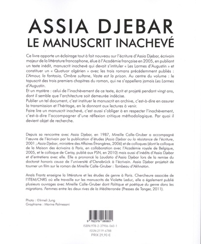 Assia Djebar. Le manuscrit inachevé