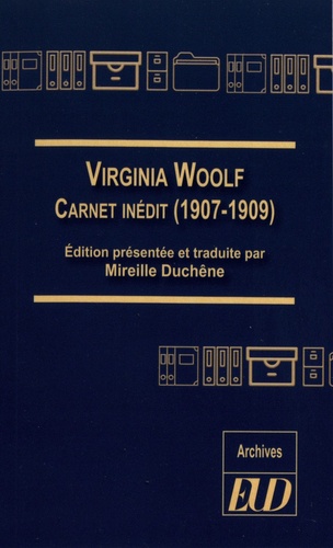 Virginia Woolf. Carnet inédit (1907-1909)