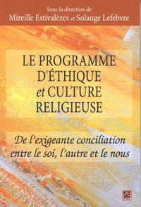 Le programme d'ethique et culture religieuse.